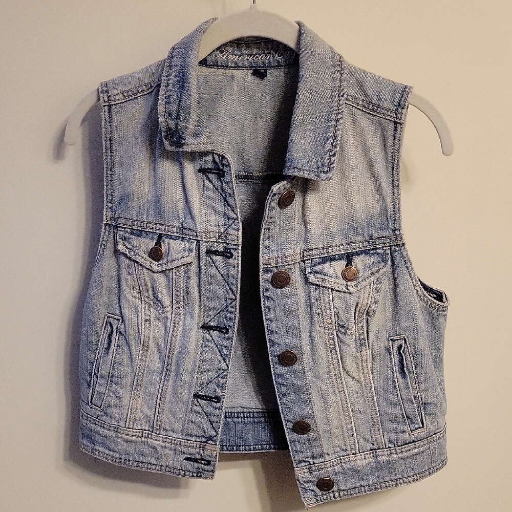 Vintage American Eagle Denim Vest